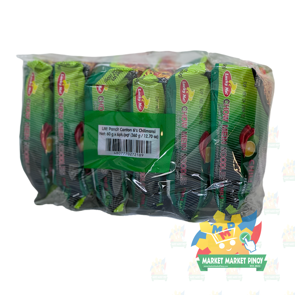 Lucky Me Pancit Canton (Chilimansi) Pouch 6pk  - 60g
