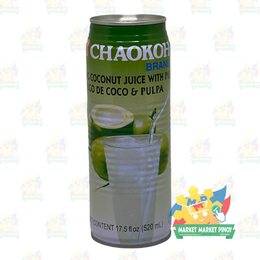 Chaokoh Young Coconut Juice with Pulp - 17.50oz