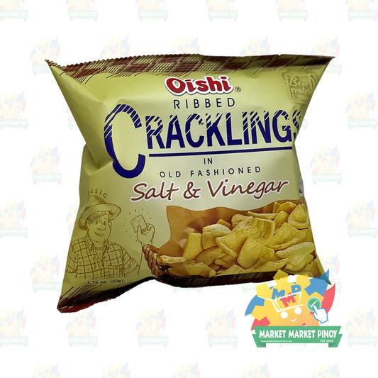Oishi Beer Match Salt & Vinegar Cracklings - 1.76oz (50g)
