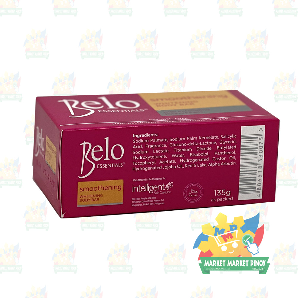 Belo Smoothening Whitening Body Bar Soap (Pink) - 135g