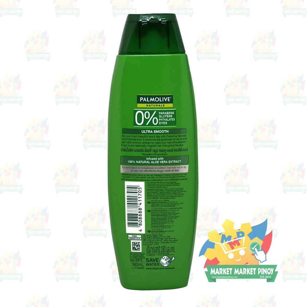 Palmolive Naturals Shampoo (Healthy & Smooth / Ultra Smooth) Green - 180ml