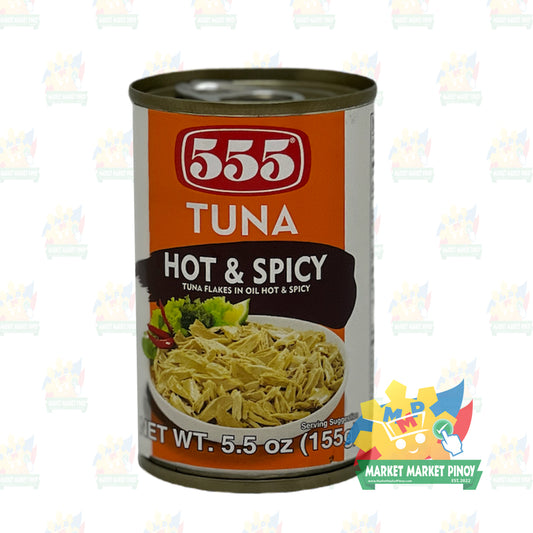 555 Tuna Flakes Hot & Spicy 5.5 oz
